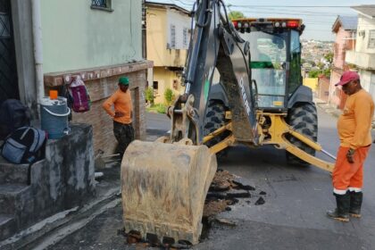 Recuperação de galeria subterrânea no bairro Alvorada